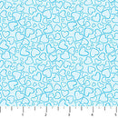 Bunnies for Baby 10218-40 Doodle Hearts Bluebell by Patrick Lose for Patrick Lose Fabrics