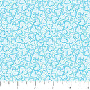 Bunnies for Baby 10218-40 Doodle Hearts Bluebell by Patrick Lose for Patrick Lose Fabrics