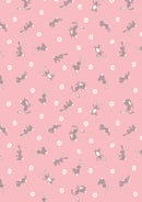 Bunny Hop A529.2 Bunny on Pink Lewis & Irene