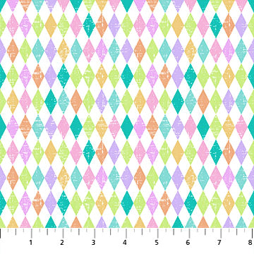 Busy Bunny 10137-10 Harlequin Multi - Fat Quarter