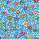 Busy Lizzy PWGP175.BLUE by Kaffe Fassett for Free Spirit