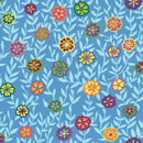 Busy Lizzy PWGP175.BLUE by Kaffe Fassett for Free Spirit