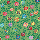 Busy Lizzy PWGP175.GREEN by Kaffe Fassett for Free Spirit
