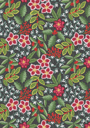 Noel C68.3 christmas floral on dark Lewis & Irene