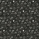 Cafe Culture 24488-99 Cafe Culture Words Black Nina Djuric for Northcott