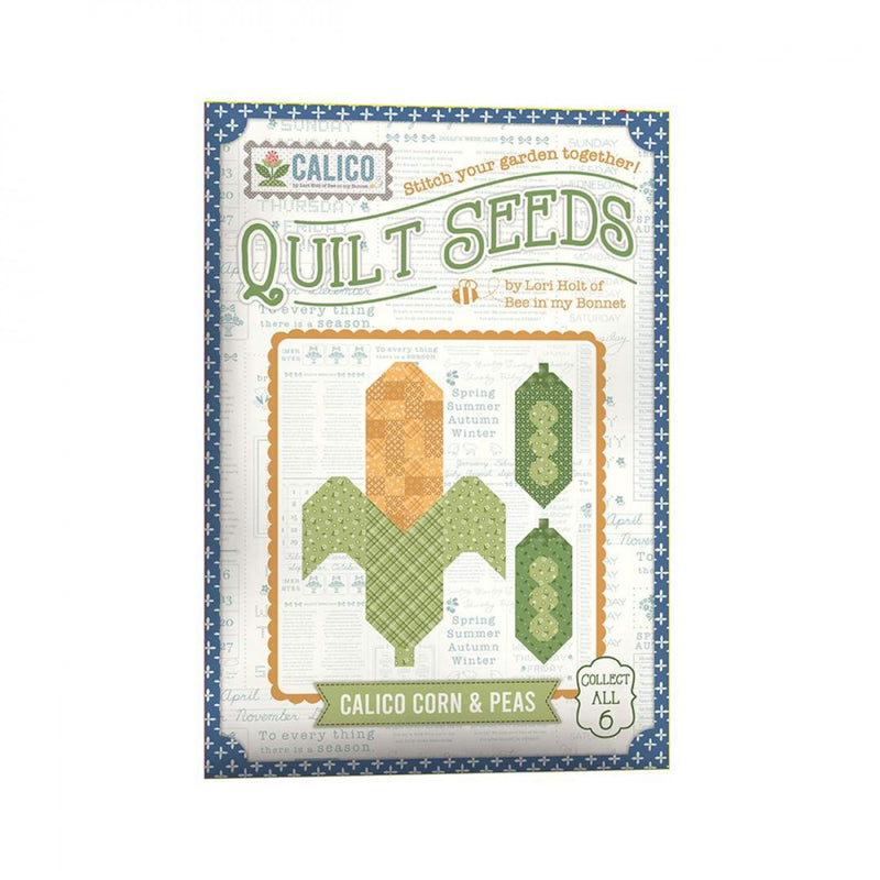 Calico Quilt Seeds - Corn and Peas Block