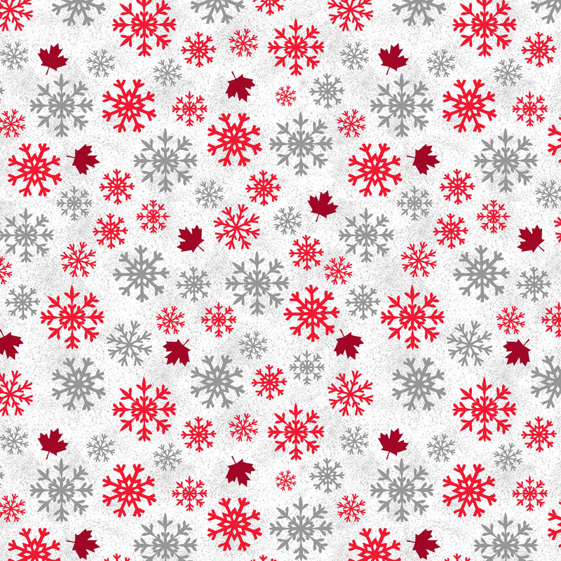 Canadian Christmas 2 52761D-3 White Windham Fabrics