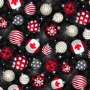Canadian Christmas 2 52762D-2 Black Windham Fabrics