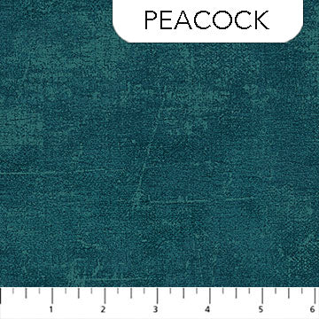 Canvas 9030-68 Peacock by Deborah Edwards for Northcott