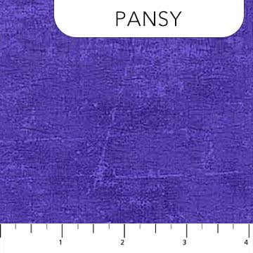 Canvas 9030-850 Pansy by Deborah Edwards for Northcott