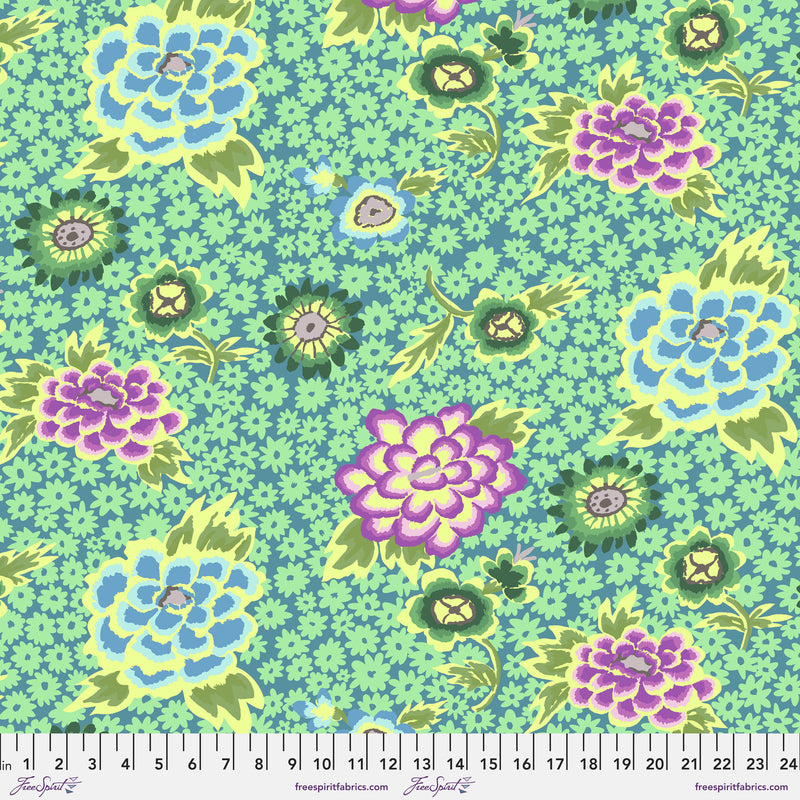 Charlotte PWGP186.TEAL Kaffe Fassett Collective Free Spirit