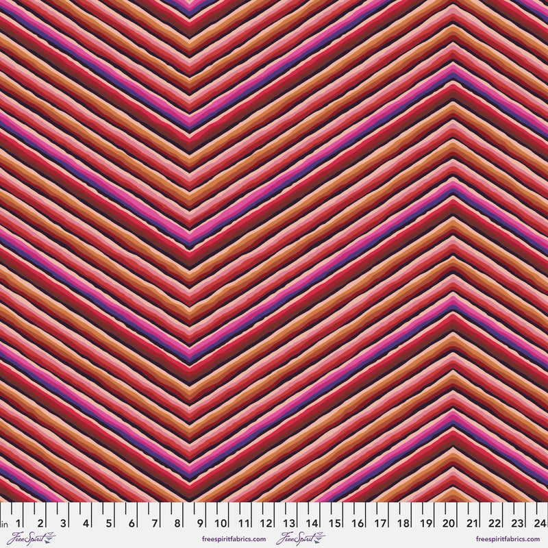 Chevron Stripe PWGP090.RED by Kaffe Fassett for Free Spirit