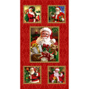 Christmas Legend Panel 9524P-88 Red by Bruce Park Licensing for Henry Glass