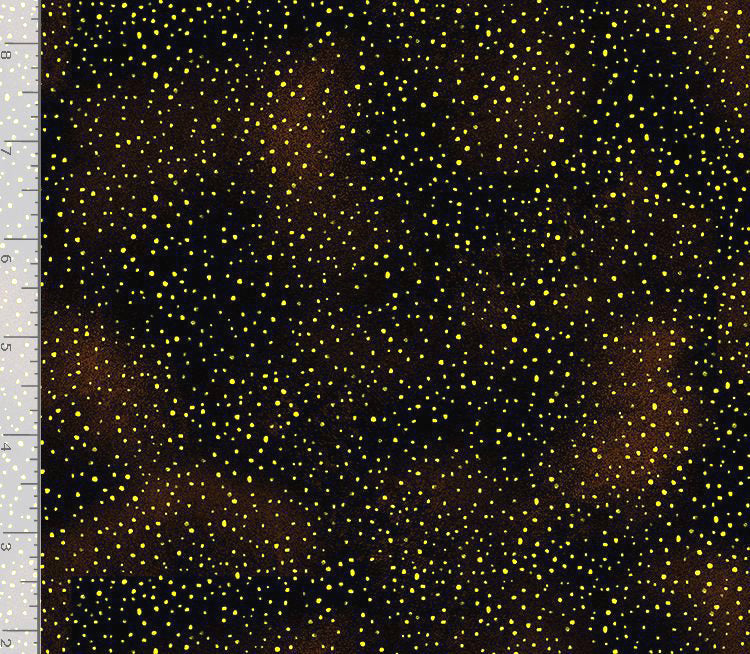 Cleo CLEO-CM1888 BLACK Golden Tiny Dots by Chong-A Hwang for Timeless Treasures