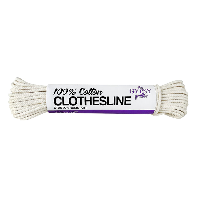 Clothesline - 100 feet of 100% Cotton Rope - 3/16" Diameter
