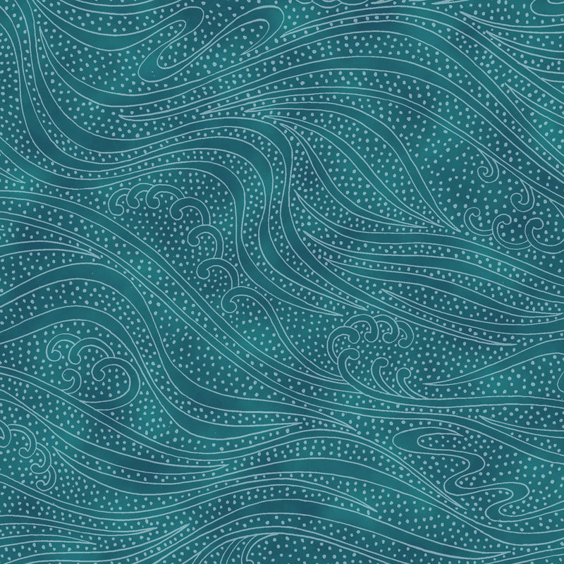 Color Movement 1MV-16 Ocean by Kona Bay for In The Beginning Fabrics