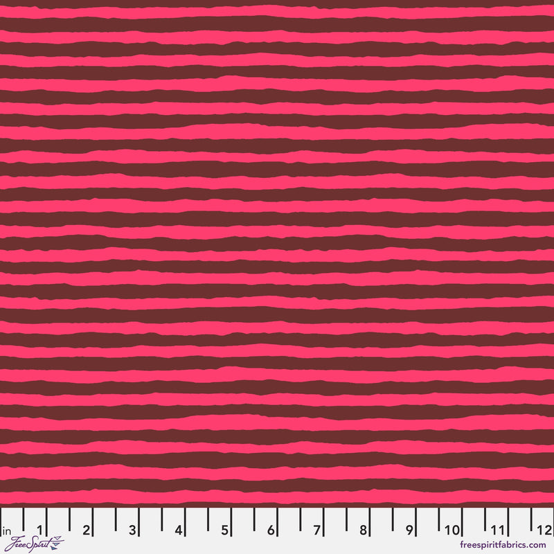 Comb Stripe PWBM084.PINK by Brandon Mably for Free Spirit