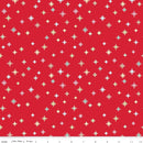 Cozy Christmas C5365-Red Sparkle by Lori Holt for Riley Blake Designs