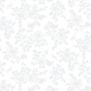 Cream & Sugar X 6104-01W Wht/Wht Detailed Floral by Studio e Fabrics