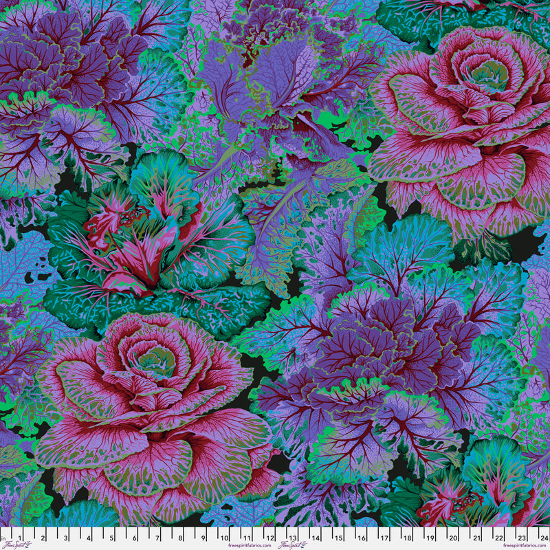 Curly Kale PWPJ120.DARK by Philip Jacobs for the Kaffe Fassett Collective for Free Spirit