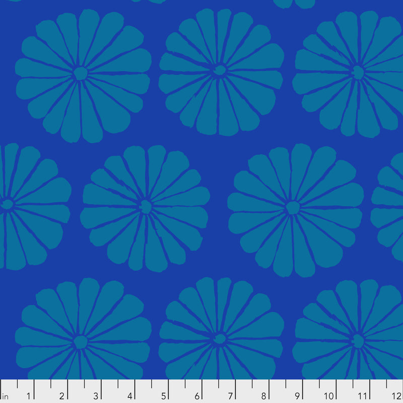 Damask Flower PWGP183.BLUE by Kaffe Fassett for Free Spirit