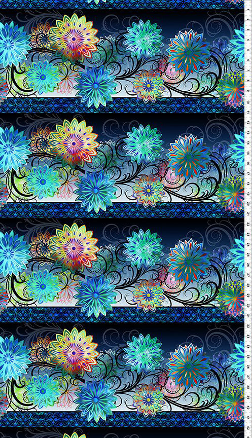 Dazzle 2JYP-2 Blue by Jason Yenter for In The Beginning Fabrics