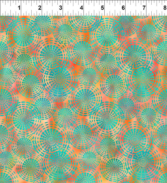 Dazzle 5JYP-1 Orange by Jason Yenter for In The Beginning Fabrics