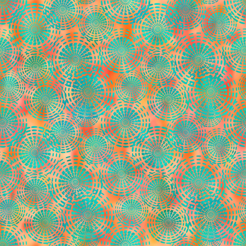 Dazzle 5JYP-1 Orange by Jason Yenter for In The Beginning Fabrics