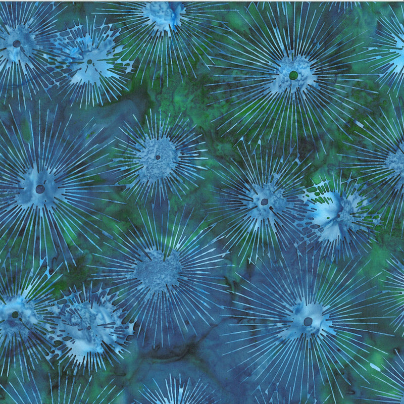 Deep Blue Sea Batik U2474-549 Celestials by Hoffman Fabrics