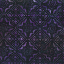 Destination Caribbean Batik 80691-86 Diamonds Eggplant designed by Karen Gibbs for Banyan Batiks Northcott