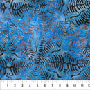 Destination Himalayas Batik 80696-44 Leaves Got The Blues designed by Karen Gibbs for Banyan Batiks by Northcott