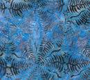 Destination Himalayas Batik 80696-44 Leaves Got The Blues designed by Karen Gibbs for Banyan Batiks by Northcott