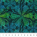 Destination Ireland Batik 80696-48 Leaves Midnight designed by Karen Gibbs for Banyan Batiks by Northcott