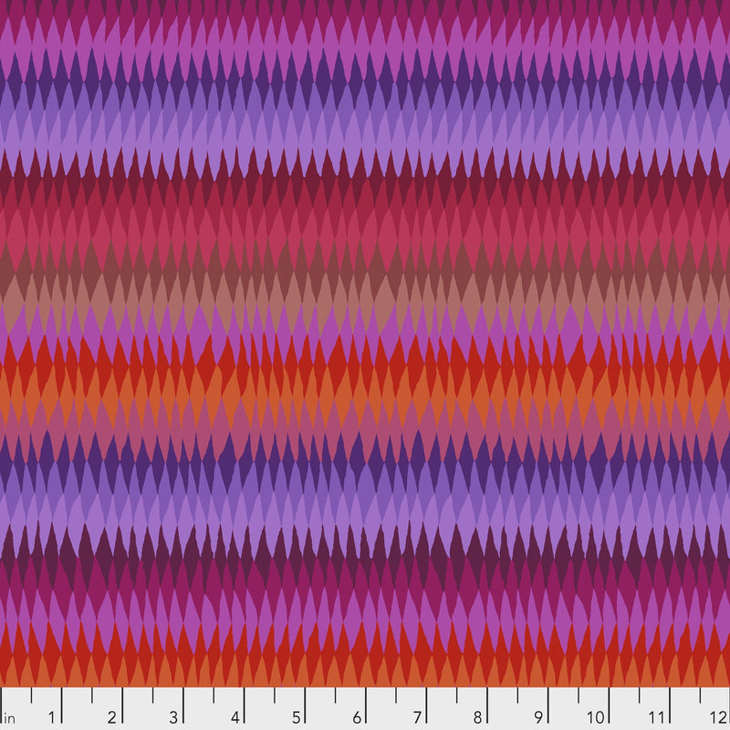 Diamond Stripe PWGP170.REDXX by Kaffe Fassett for Free Spirit