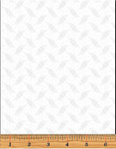 Domino Effect 12423-09 Geo Wave White/White by Greta Lynn for Kanvas Studio with Benartex