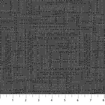 Dot Matrix 10110-95 Charcoal by Patrick Lose Fabrics