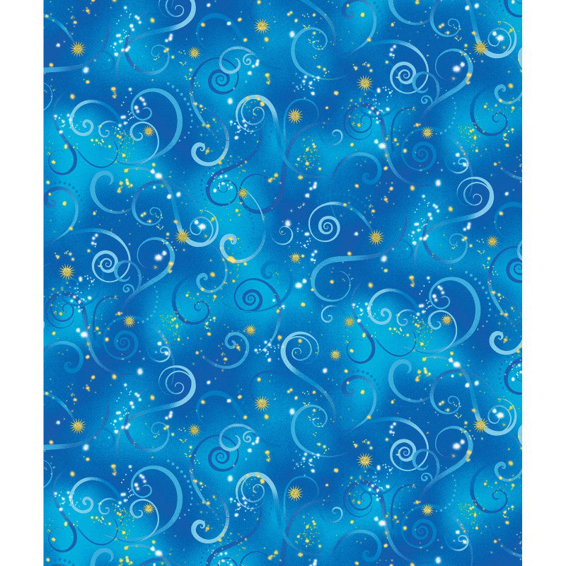 Dragonfly Dance 8500M-50 Swirling Sky Cobalt Blue by Kanvas with Benartex