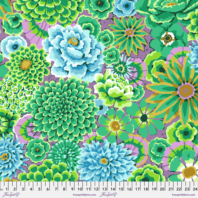 Enchanted 108" Cotton Sateen QBGP008.GREEN Kaffe Fassett Collective Free Spirit