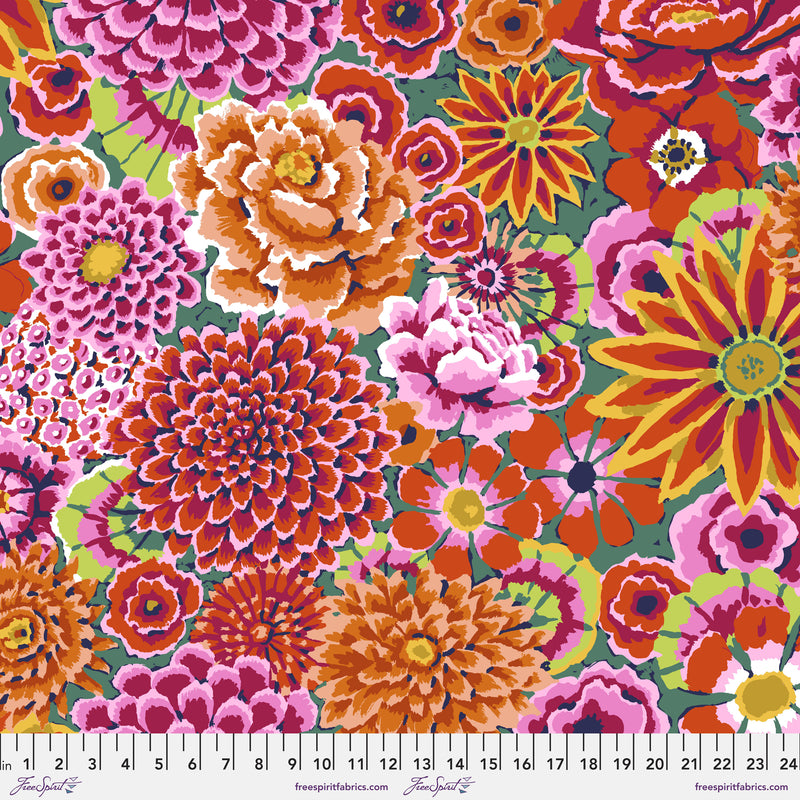 Enchanted 108" Cotton Sateen QBGP008.RED Kaffe Fassett Collective Free Spirit