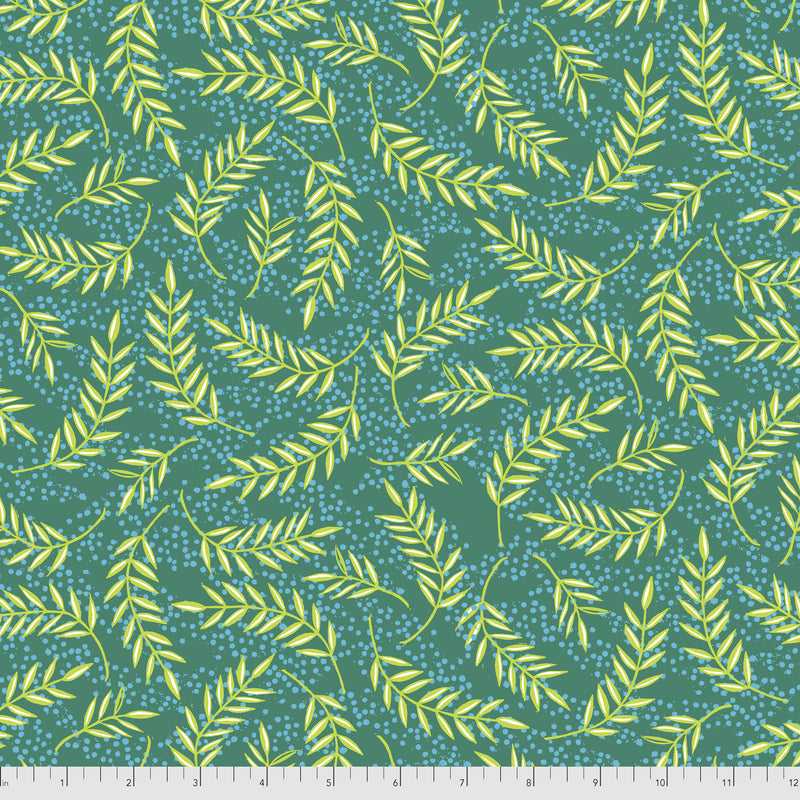 Enchanted PWVW021.EMERALD Olive Branches by Valori Wells for Free Spirit