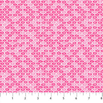 Enchanted Seas 10053-21 Pink Scales Patrick Lose Fabrics