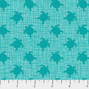 Enchanted Seas 10058-61 Teal Sea Turtle Patrick Lose Fabrics