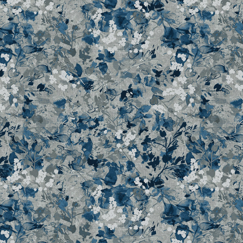 Equanimity 5900-97 Charcoal Small Floral Texture by Chelsea Design Works for Studio e