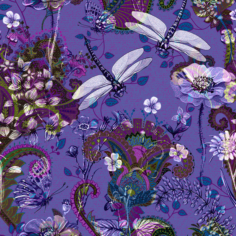 Essence 922001480SB Main Dragonfly Purple Suite B Fabrics