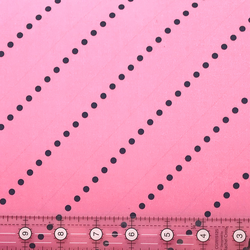 Every Day Prints X9968-OP Diagonal Dots Pink - Sold AS IS by Benartex