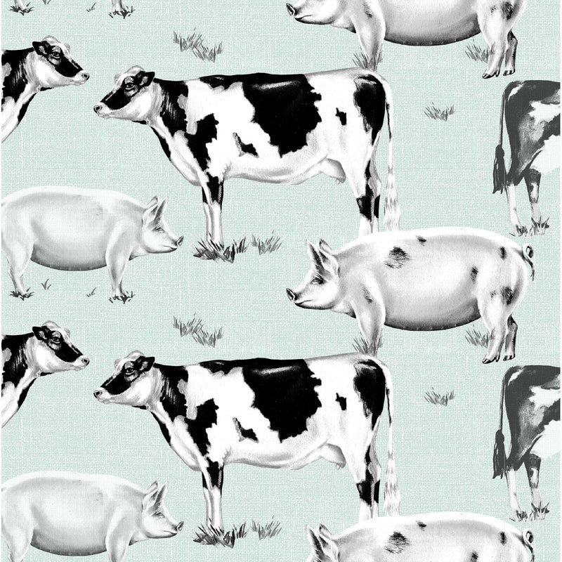 Farm House 75792-A170715 Cows & Pigs by Danielle Murray for Springs Creative