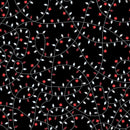 Festive Canada 53138D-9 Black Festive Lights by Windham Fabrics