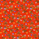 Flamenco DP25032-24 Small Floral Trail Red Multi by Aie Rossmann for Northcott