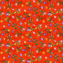 Flamenco DP25032-24 Small Floral Trail Red Multi by Aie Rossmann for Northcott