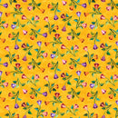 Flamenco DP25032-52 Small Floral Trail Yellow Multi by Aie Rossmann for Northcott